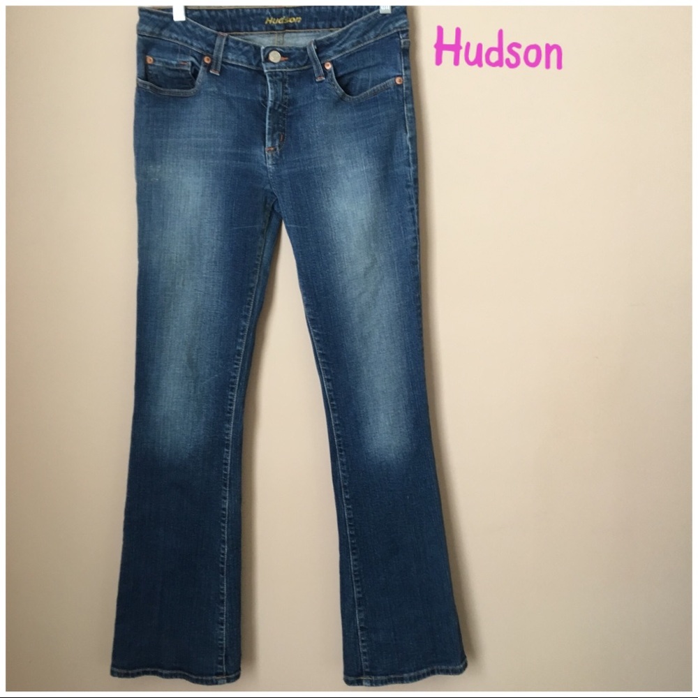 Hudson Low Rise Boot Cut Stretch Jeans